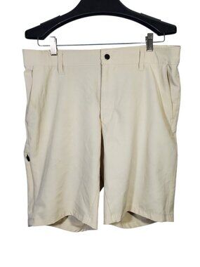 BYLT Kinetic Shorts Men's L Premium Basics Bone Ivory Golf Casual Stretch